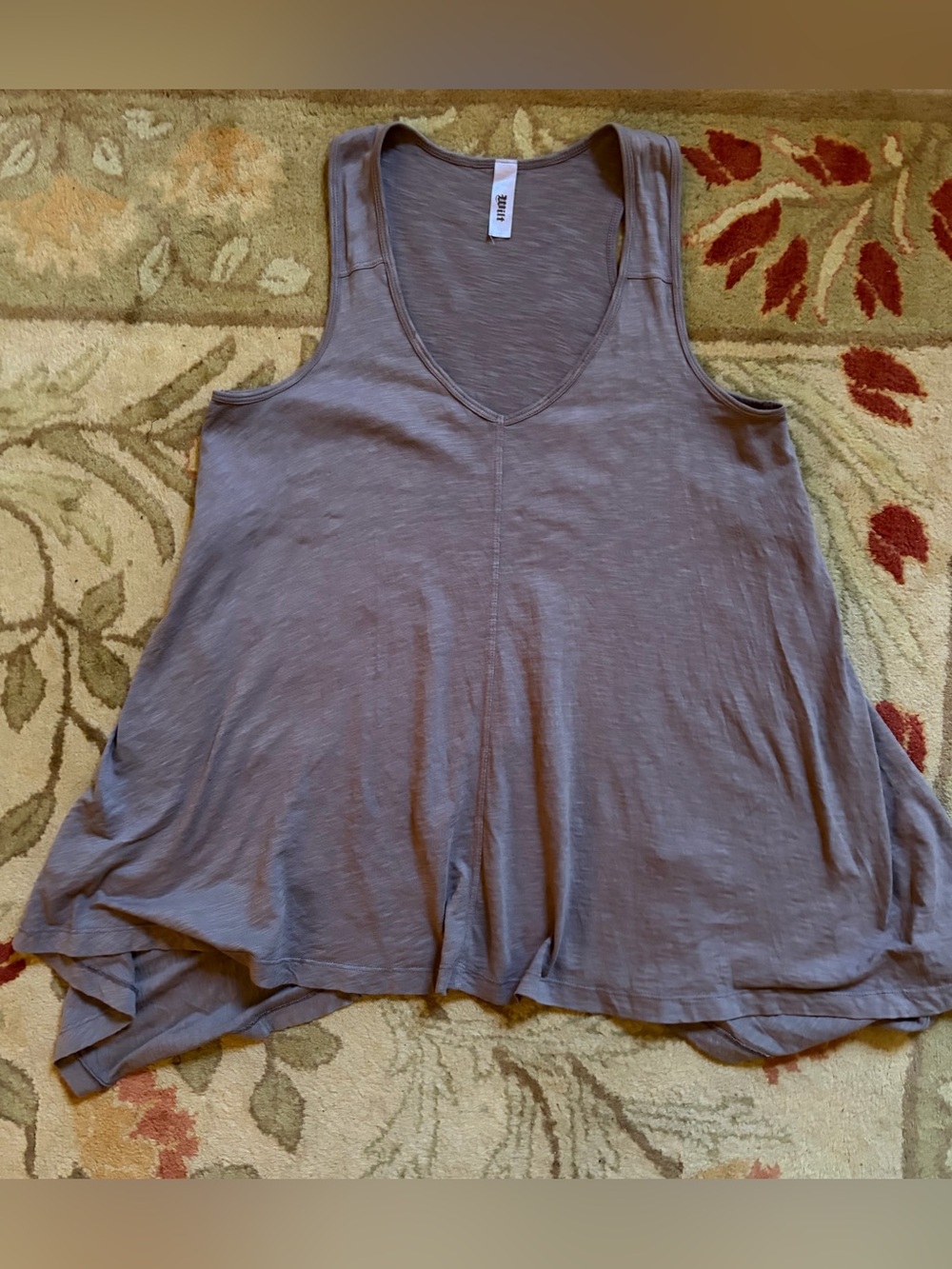 Wilt gray asymmetrical tank top